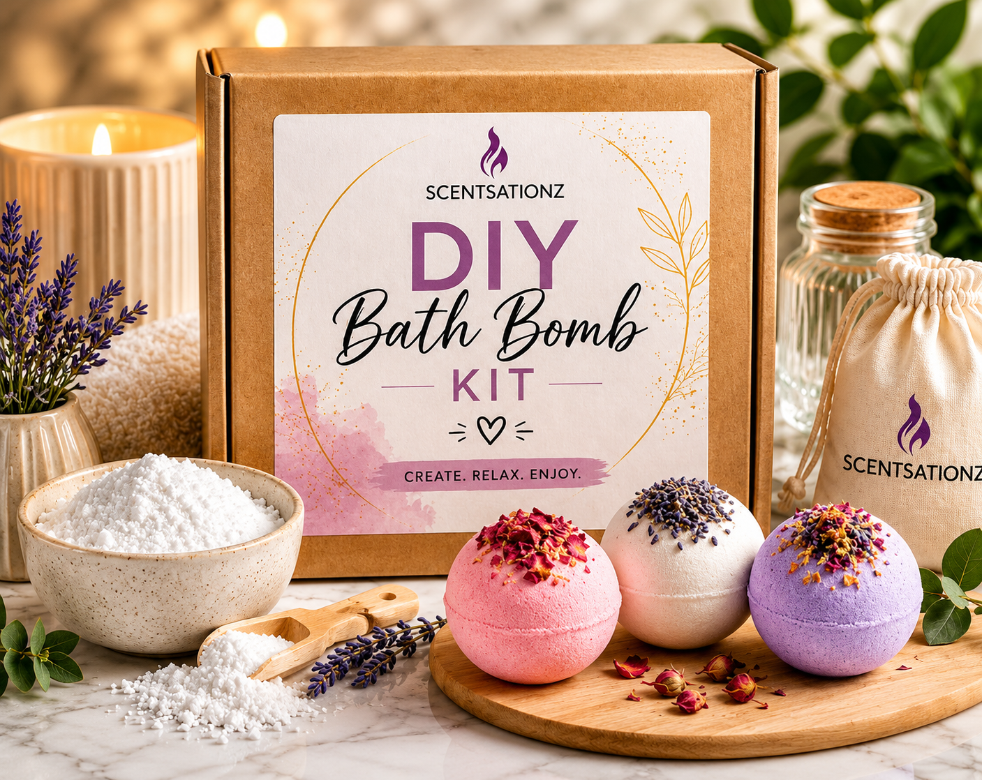 DIY BATH BOMB MAKING KIT