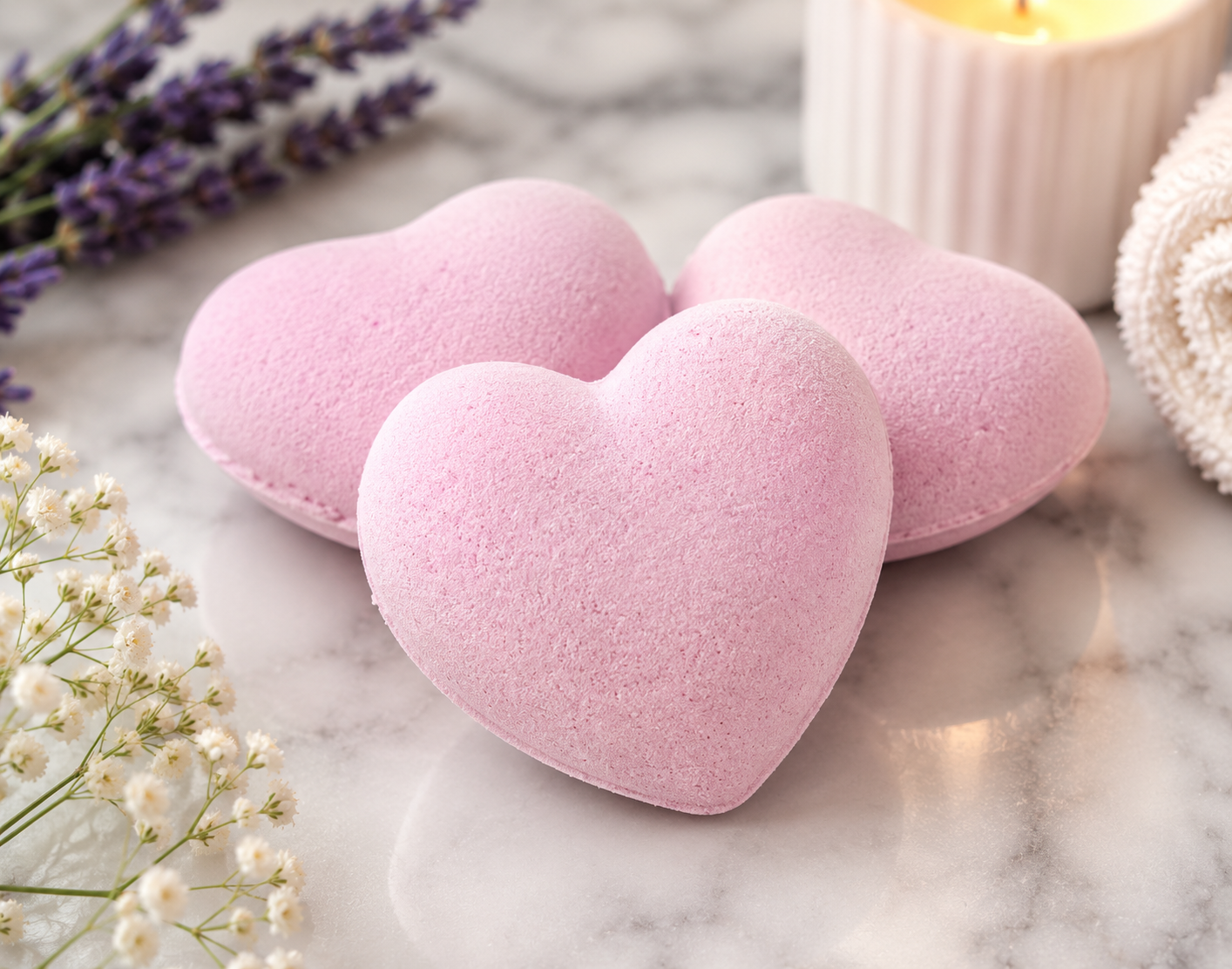 HEART SHAPE BATH BOMB