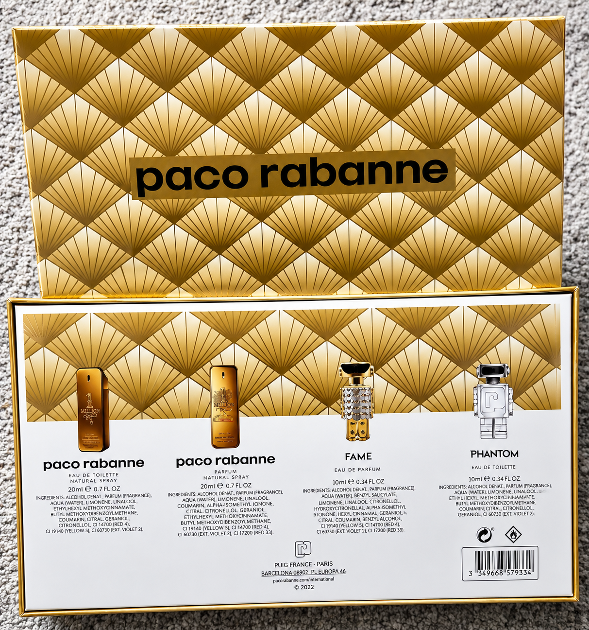 PACO RABANNE 1 MILLION / INVICTUS / PHANTOM